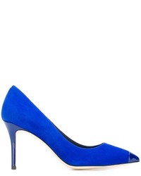 Синие кожаные туфли от Giuseppe Zanotti Design