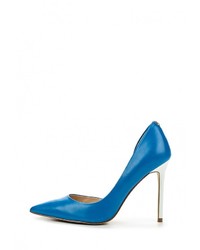 Синие кожаные туфли от GUESS