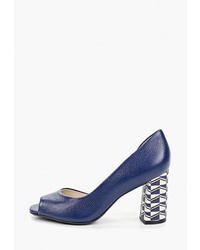 Синие кожаные туфли от Indiana