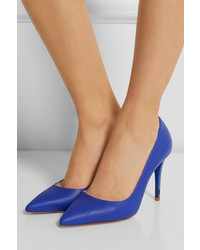 Синие кожаные туфли от Fendi