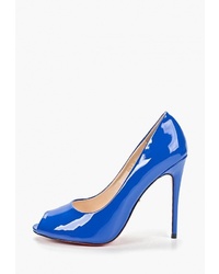 Синие кожаные туфли от Lino Marano