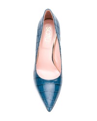 Синие кожаные туфли от Anna F.