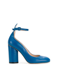 Синие кожаные туфли от Stuart Weitzman