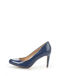 Синие кожаные туфли от Valley