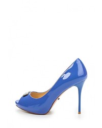 Синие кожаные туфли от Vitacci