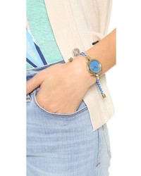 Женские синие кожаные часы от RumbaTime