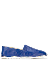 Мужские синие кожаные эспадрильи от Casadei