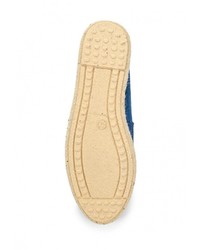 Женские синие кожаные эспадрильи от Dali