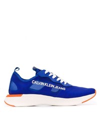 Мужские синие кроссовки с принтом от Calvin Klein Jeans