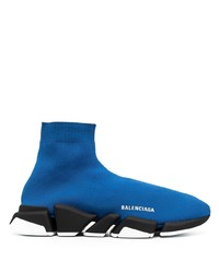 Мужские синие кроссовки от Balenciaga