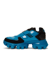 Мужские синие кроссовки от Prada