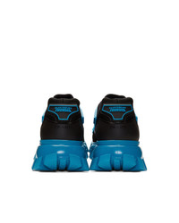 Мужские синие кроссовки от Prada