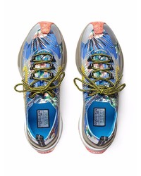 Мужские синие кроссовки от Gucci