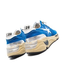 Мужские синие кроссовки от Golden Goose