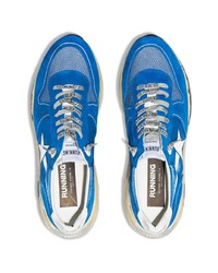 Мужские синие кроссовки от Golden Goose