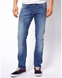 Мужские синие легкие джинсы от Lee