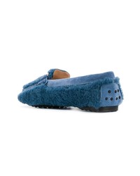 Женские синие мокасины от Tod's