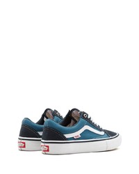 Мужские синие низкие кеды из плотной ткани от Vans