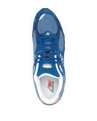 Мужские синие низкие кеды от New Balance