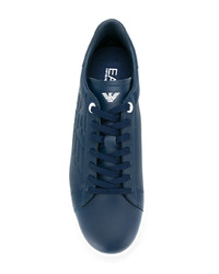 Мужские синие низкие кеды от Ea7 Emporio Armani