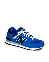 Мужские синие низкие кеды от New Balance