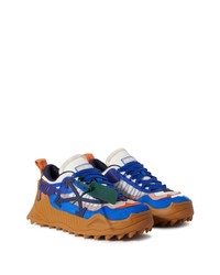 Мужские синие низкие кеды от Off-White