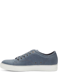 Мужские синие низкие кеды от Lanvin
