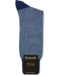 Мужские синие носки от Pantherella