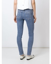 Синие рваные джинсы скинни от Rag & Bone