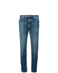 Синие рваные джинсы скинни от Golden Goose Deluxe Brand