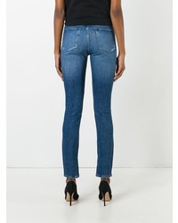 Синие рваные джинсы скинни от 3x1