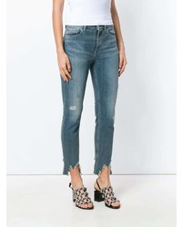 Синие рваные джинсы скинни от IRO