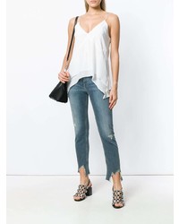 Синие рваные джинсы скинни от IRO