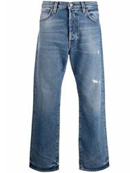 Мужские синие рваные джинсы от Acne Studios