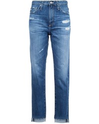 Женские синие рваные джинсы от AG Jeans
