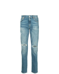 Мужские синие рваные джинсы от Agolde
