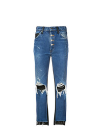 Женские синие рваные джинсы от Amiri
