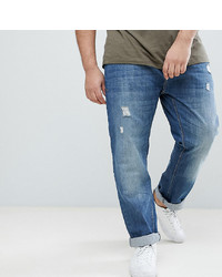 Мужские синие рваные джинсы от BadRhino