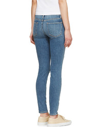 Женские синие рваные джинсы от Frame Denim