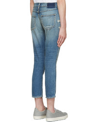 Женские синие рваные джинсы от Amo