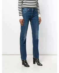 Женские синие рваные джинсы от Levi's