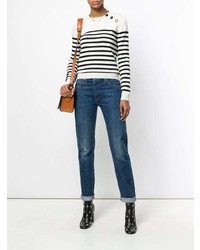 Женские синие рваные джинсы от Levi's