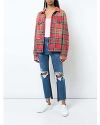 Женские синие рваные джинсы от Amiri