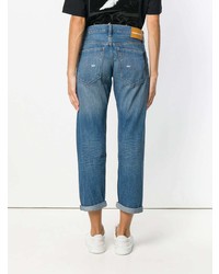 Женские синие рваные джинсы от Calvin Klein Jeans
