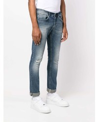 Мужские синие рваные джинсы от Dondup