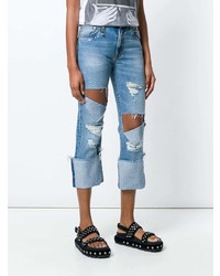 Женские синие рваные джинсы от R13