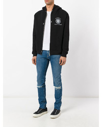 Мужские синие рваные джинсы от Saint Laurent