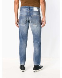Мужские синие рваные джинсы от Department 5