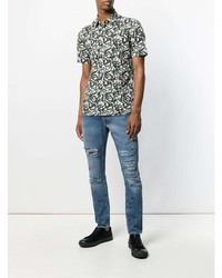 Мужские синие рваные джинсы от Overcome