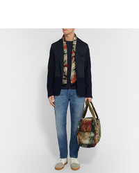 Мужские синие рваные джинсы от Valentino